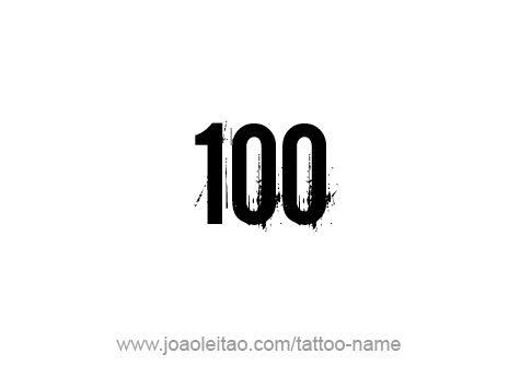 10 Creative Designs for 100 Number Tattoos