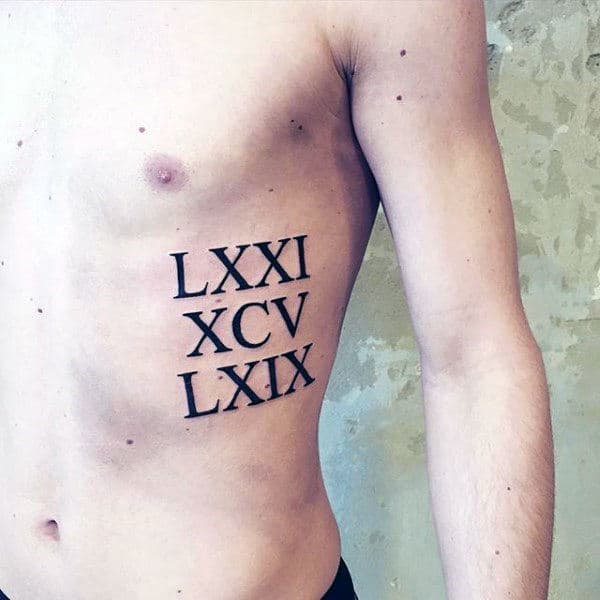 100 Roman Numeral Tattoos For Men Manly Numerical Ink Ideas