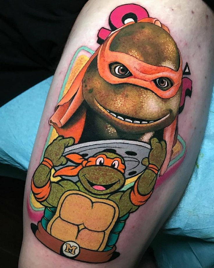 101 Amazing Cartoon Tattoo Designs You Need To See Ninja Turtle