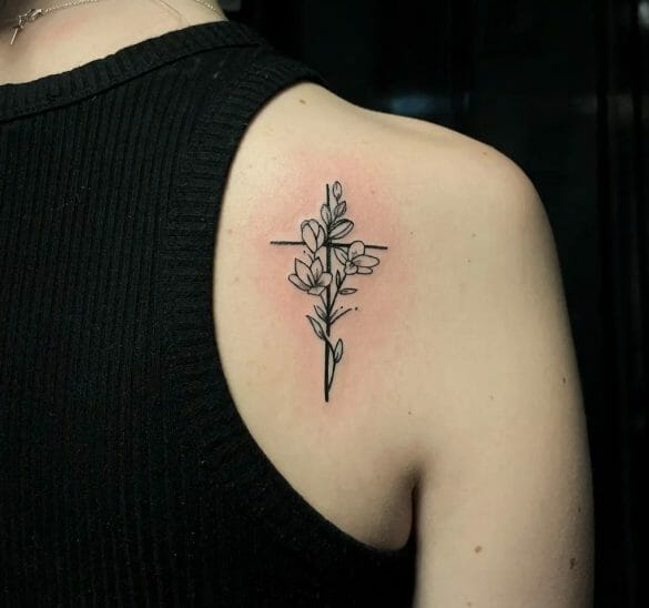 101 Best Feminine Cross With Flowers Tattoo Ideas That Will Blow Your