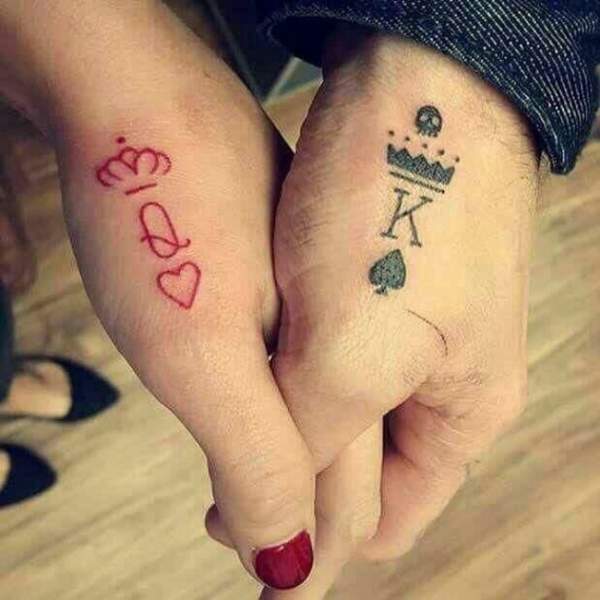 11 King And Queen Tattoos For Couple