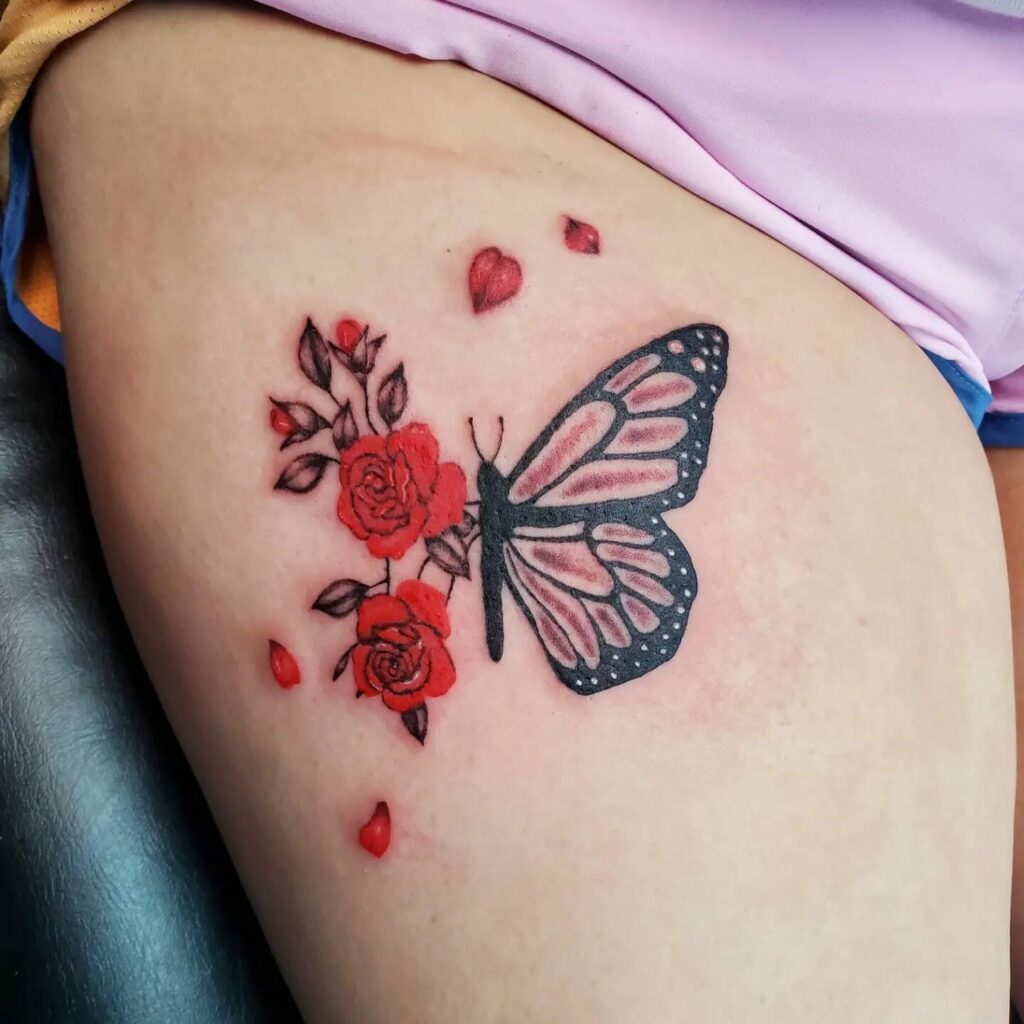 11 Rose And Butterfly Tattoo Ideas That Will Blow Your Mind