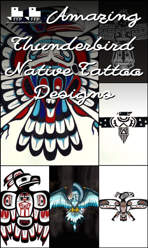 12 Amazing Thunderbird Native Tattoo Designs Native Tattoos Indian