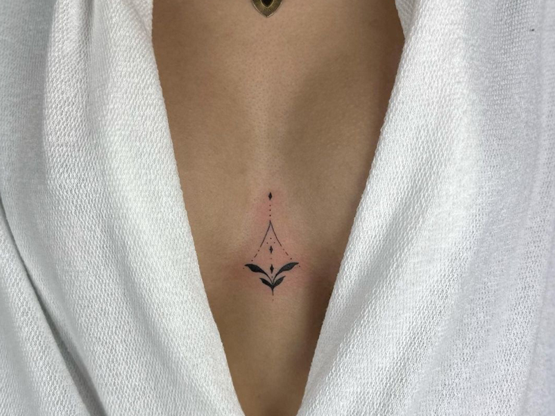 15 Attractive Sternum Tattoo Designs And Ideas 2023