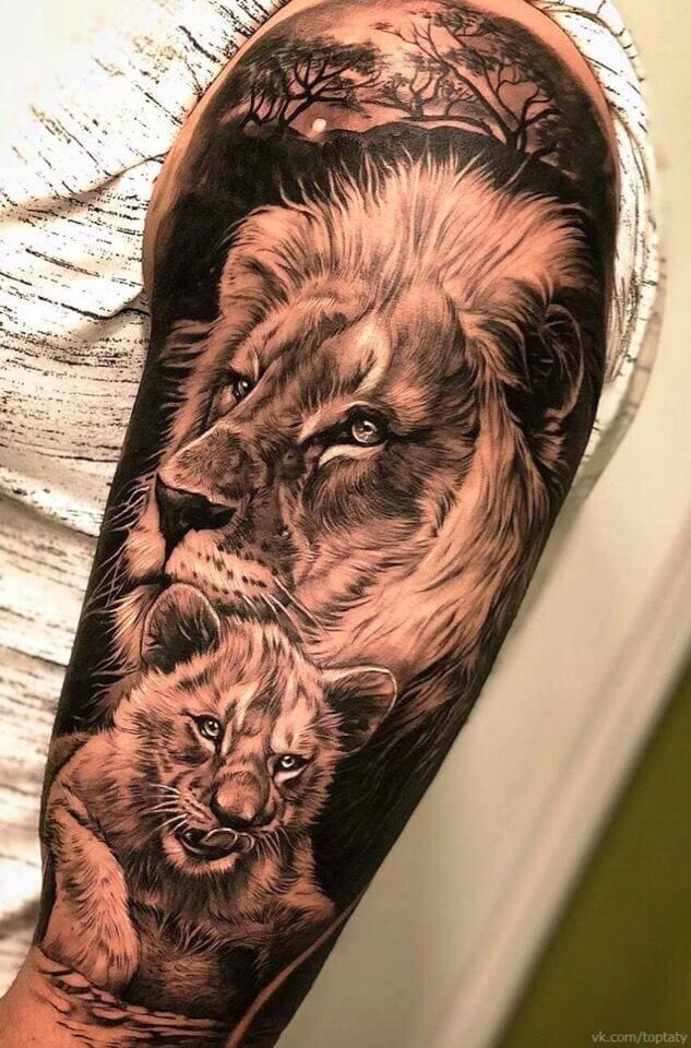 15 Best Lion And Cub Tattoo Collection Of 2020 Page 3 Of 3