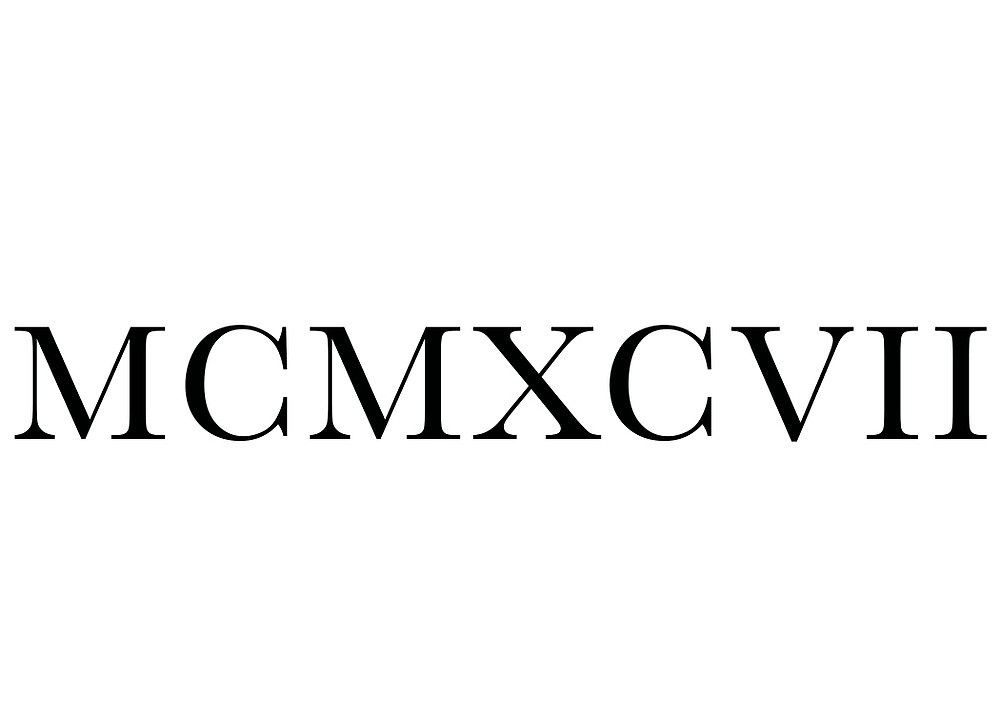 1997 in Roman Numerals: A Quick Conversion Guide