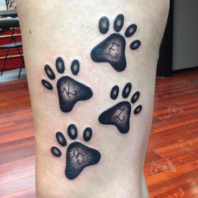 20 Amazing Paw Print Tattoos With Deep Connection Tattoos Win