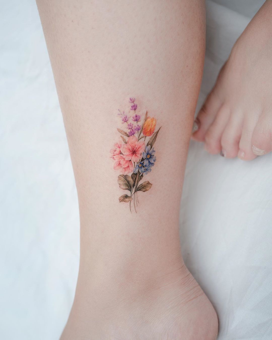 20 August Birth Flower Tattoo Ideas For Females