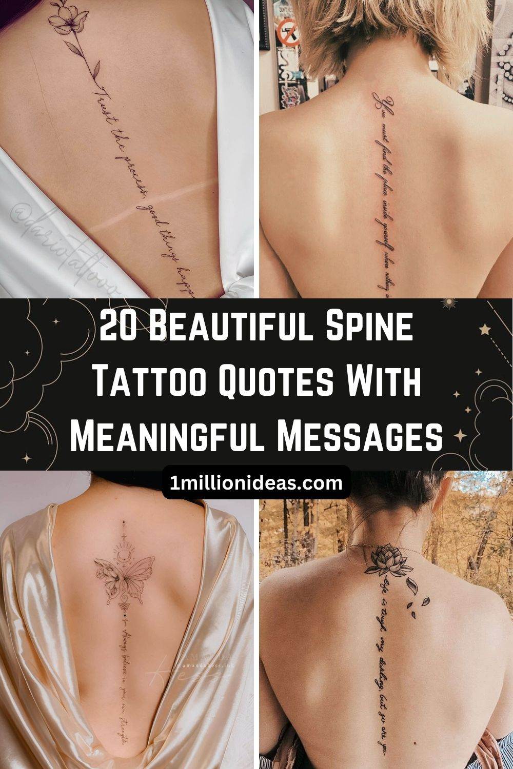 20 Beautiful Spine Tattoo Quotes With Meaningful Messages