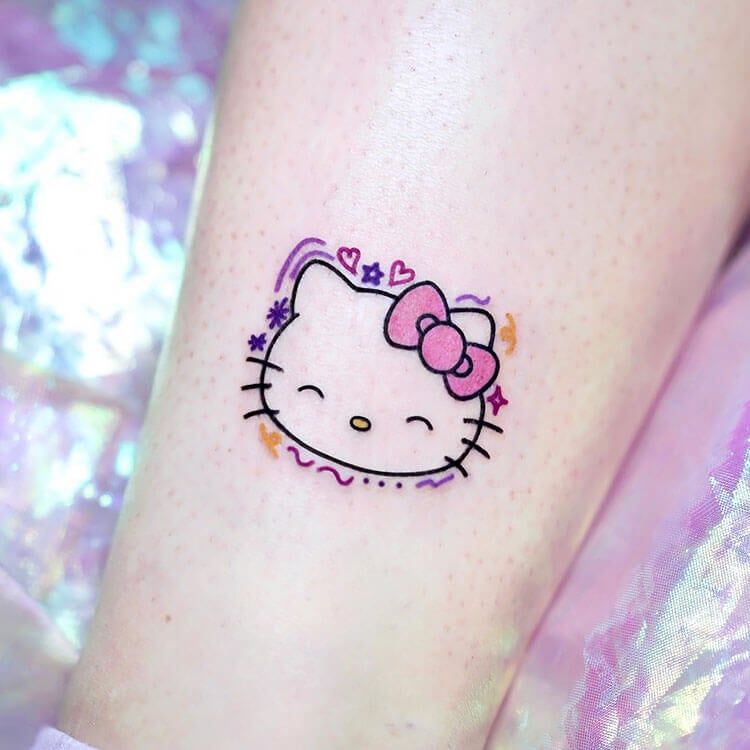 20 Cute Hello Kitty Tattoo Ideas For Women Mom S Got The Stuff