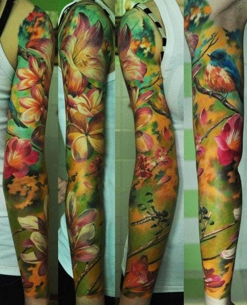 20 Realistic Nature Tattoo Sleeves Tattoodo