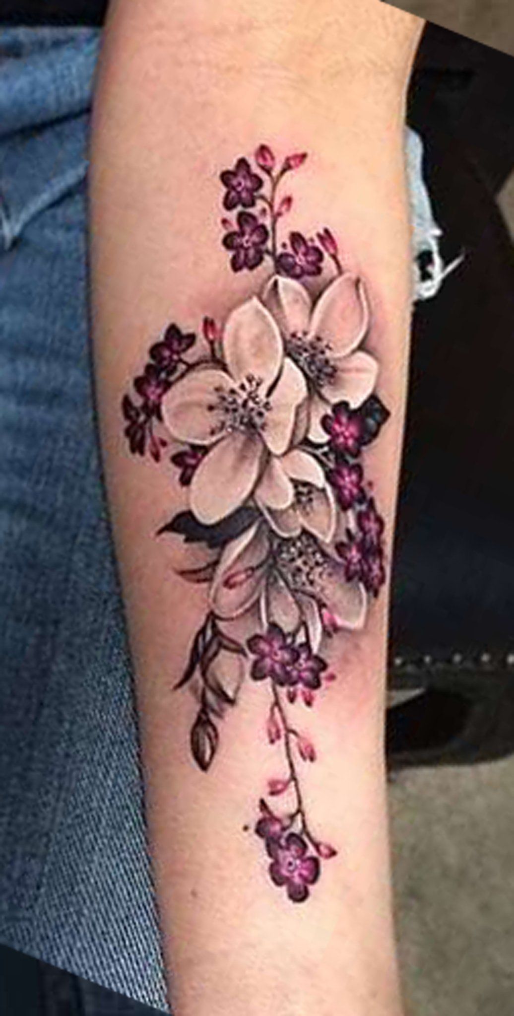 22 Best Colorful Flower Arm Tattoos Ideas