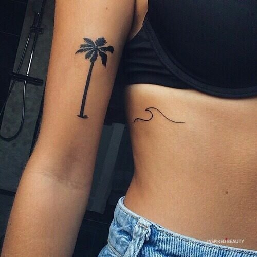 24 Beautiful Palm Tree Tattoo Ideas For Women Inspired Beauty