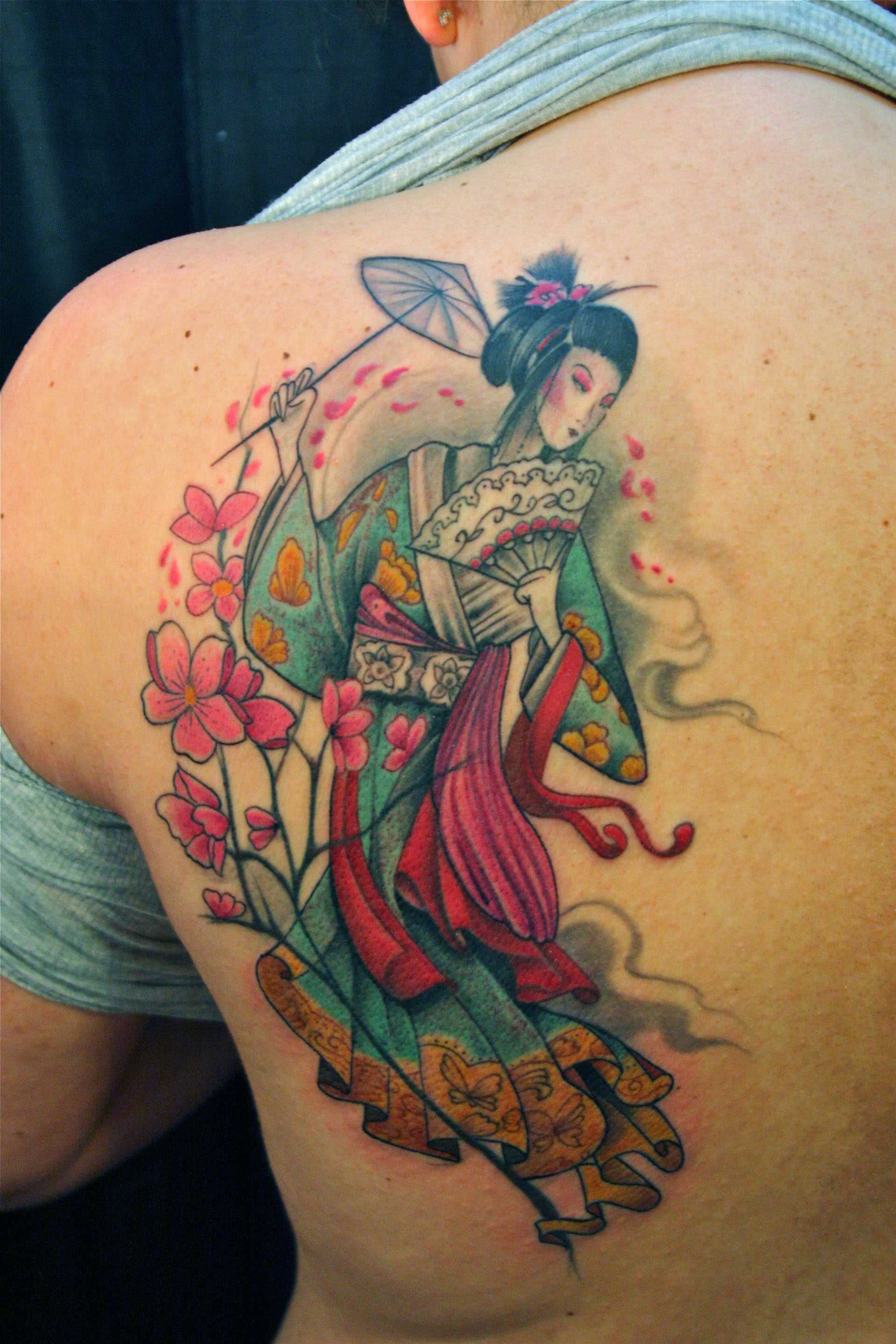 25 Most Beautiful Japanese Girl Geisha Tattoos