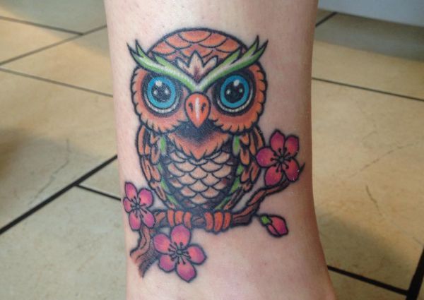 25 Owls Tattoos It S A Image Of Knowledge Nexttattoos