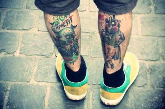 25 Simplistic Leg Tattoos For Men That Exactly What You Are Looking For