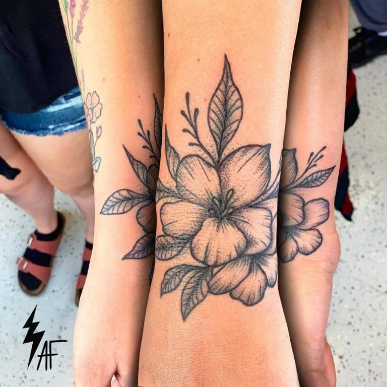 27 Glorious Wrist Flower Tattoos And Designs