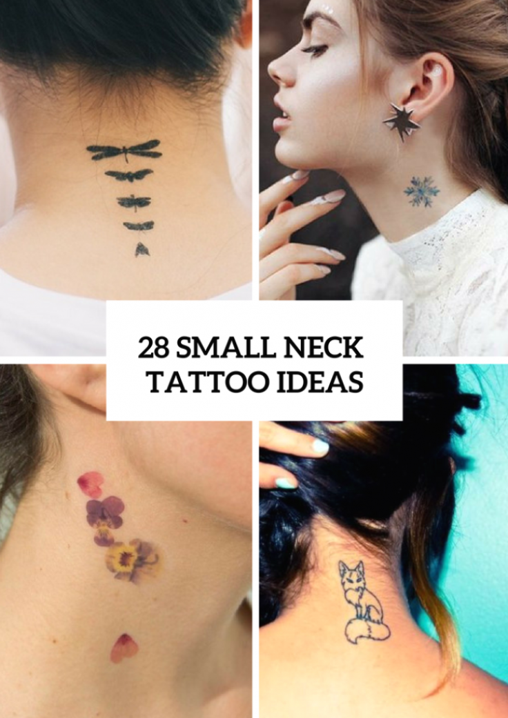 28 Incredible Small Neck Tattoos For Women Styleoholic