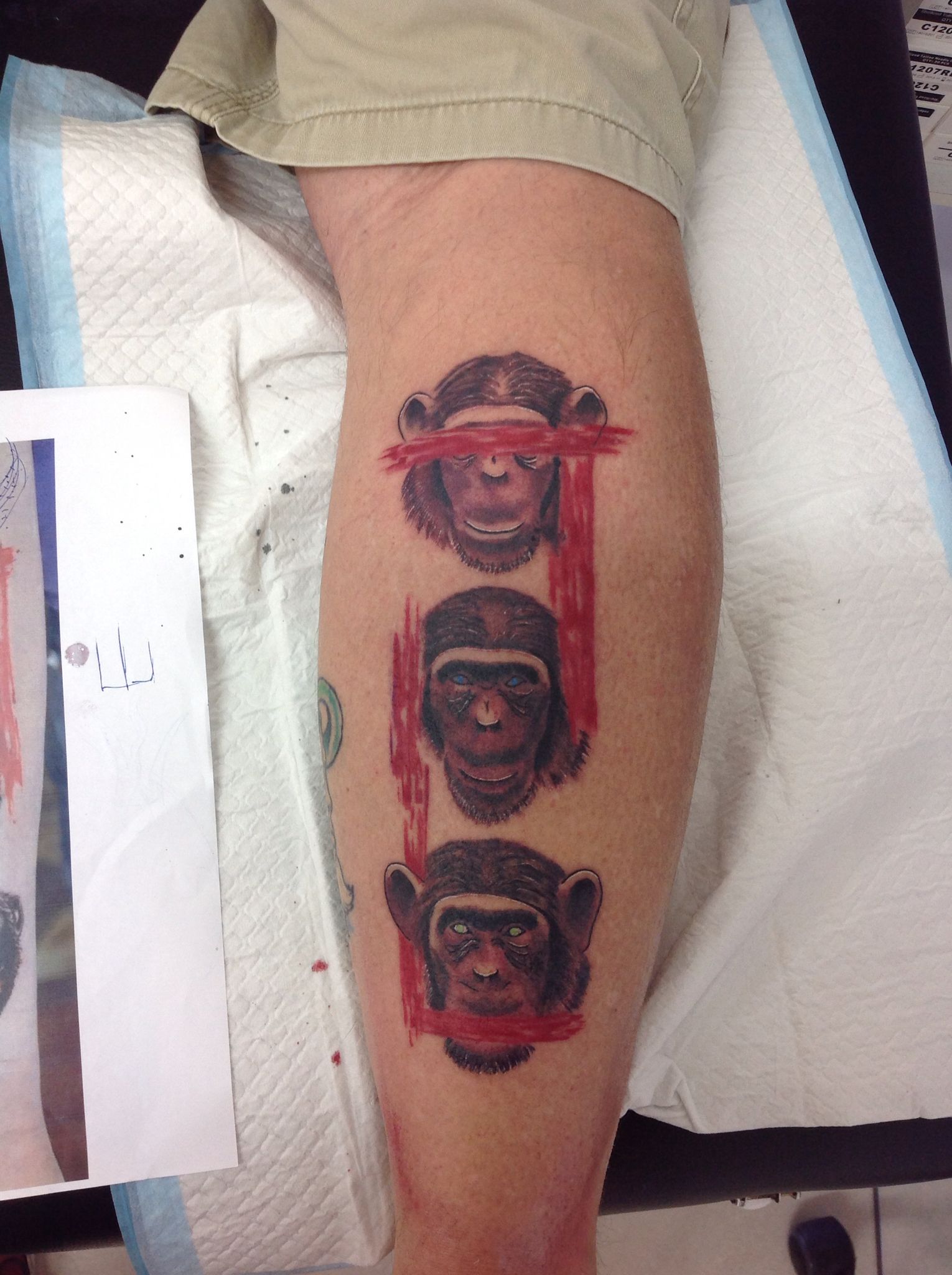 3 Wise Monkeys Tattoo