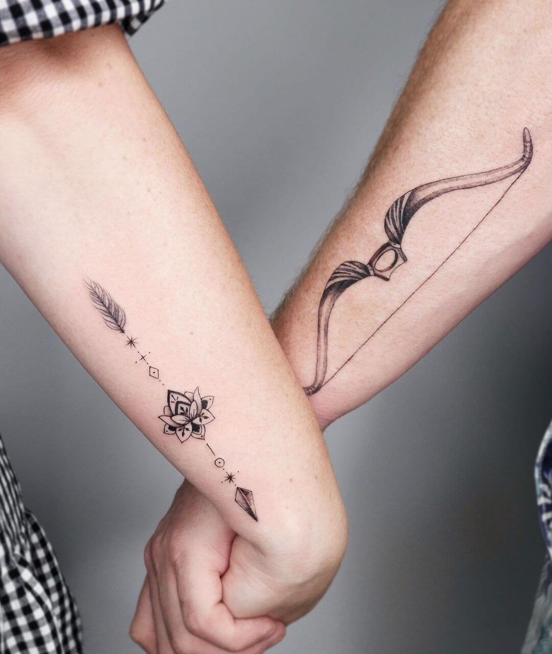 30 Beautiful Couple Matching Tattoos Ideas