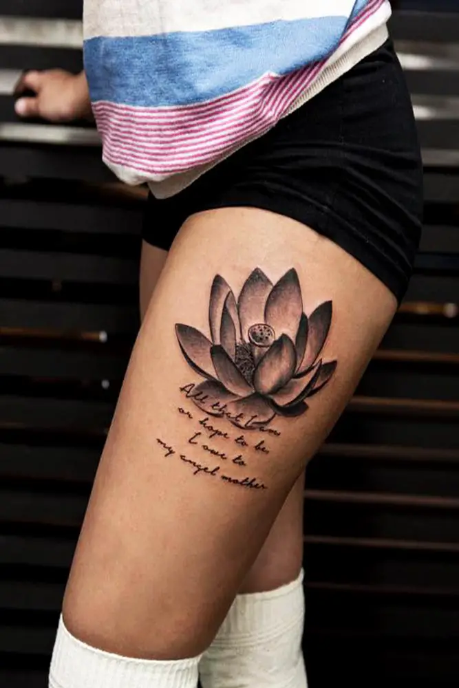 30 Best Lotus Flower Tattoo Ideas For Women Pulptastic