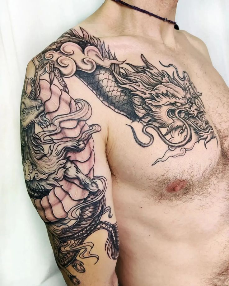 30 Classy Shoulder Tattoo Designs Amp Ideas For Men Mens Shoulder Tattoo Dragon Tattoo