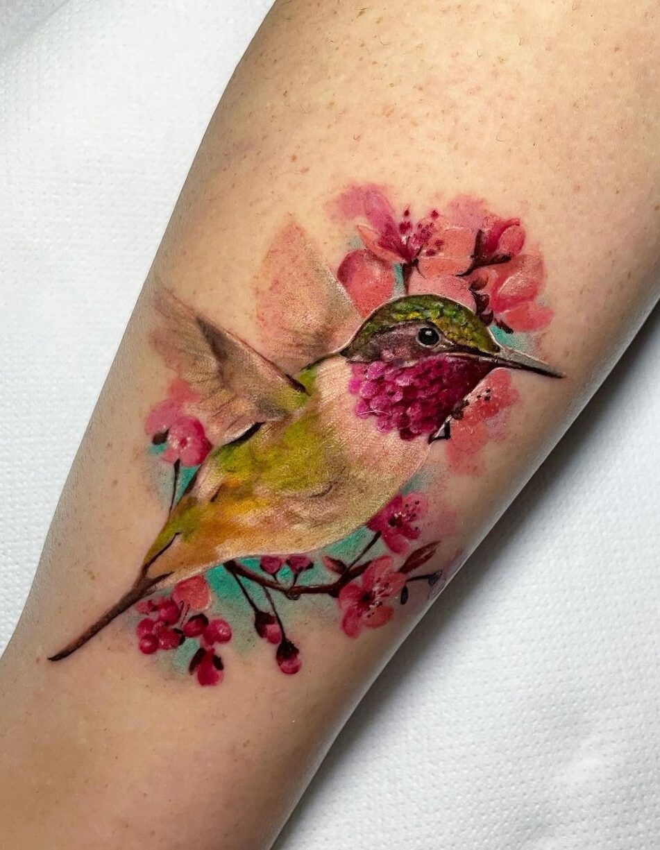 30 Lovely Hummingbird Tattoo Designs For Exquisite Body Art Hairstyle