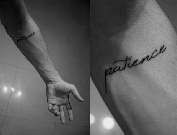 30 Patience Tattoo Designs For Men