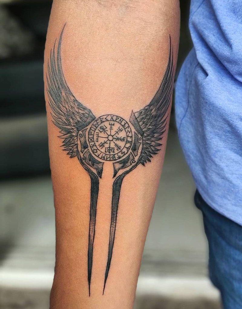 30 Pretty Valkyrie Wings Tattoos For Your Inspiration Style Vp