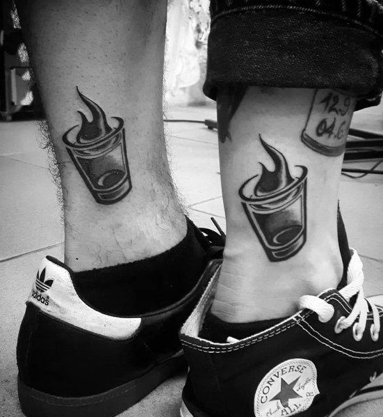 30 Shot Glass Tattoo Ideas For Men Spirits Designs