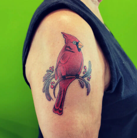 31 Cardinal Tattoo Designs To Ignite Your Passion For Body Art Psycho