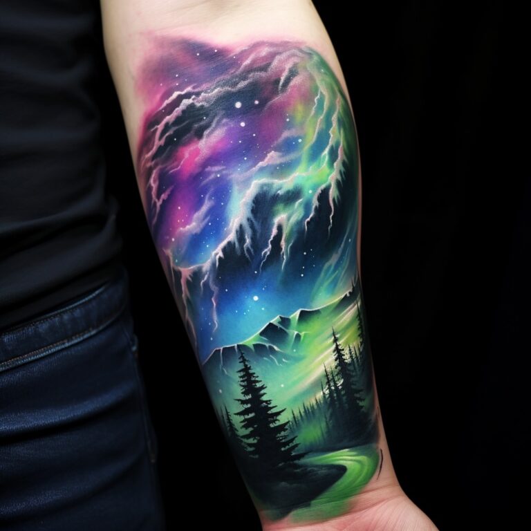 32 Aurora Borealis Tattoos Ideas Aurora Borealis Tattoo Tattoos