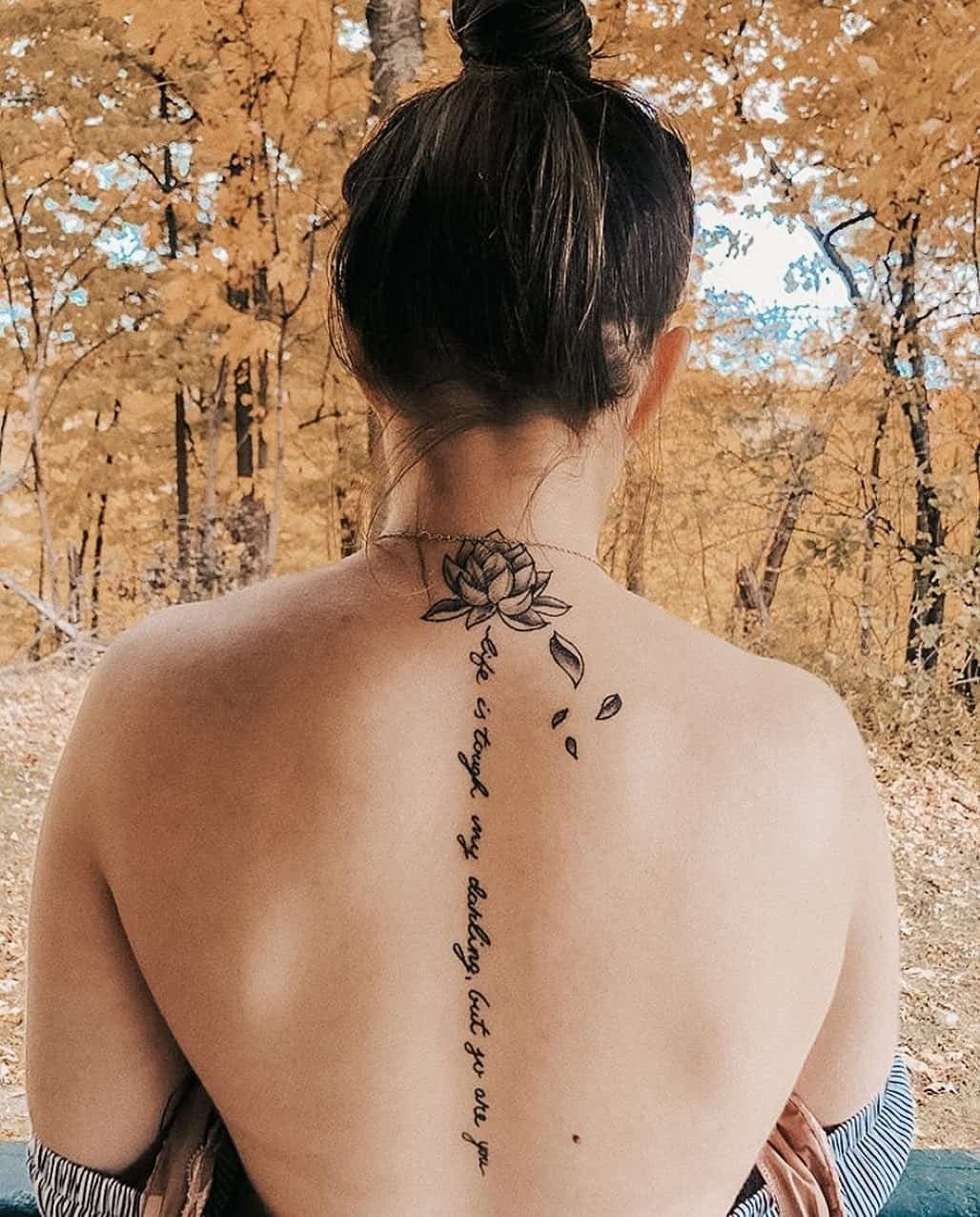 34 Amazing Spine Tattoos For Women In 2024