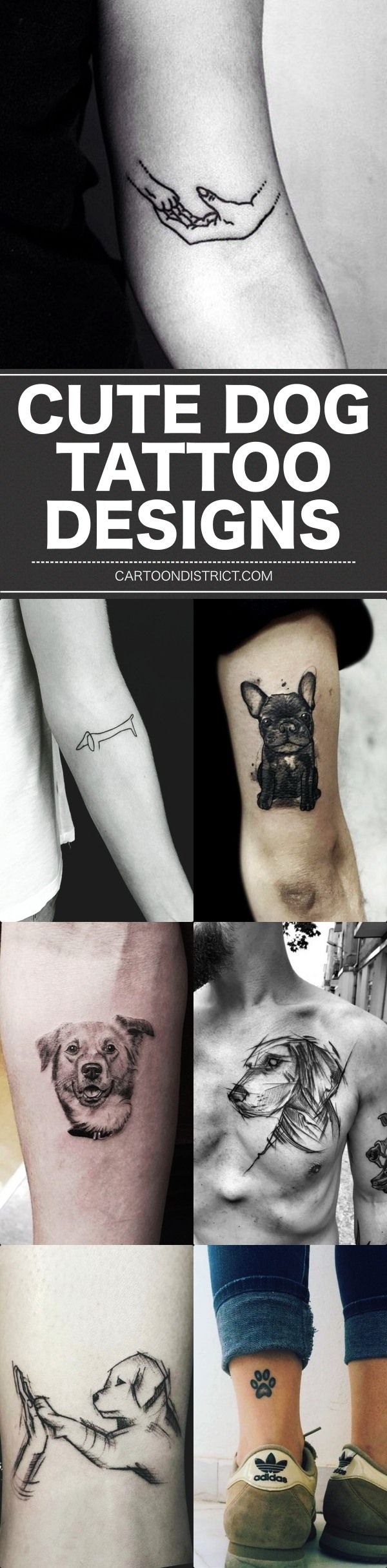 35 Cute Dog Tattoo Designs To Make Your Friendship Alive Forever