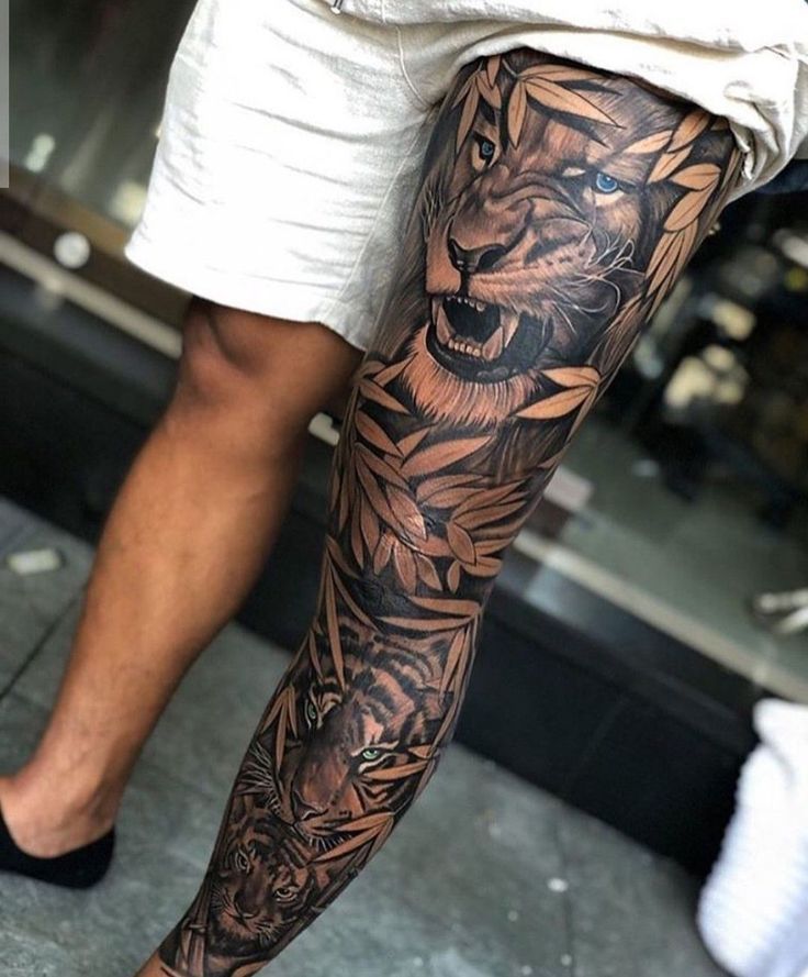 35 Leg Tattoos Designs And Ideas For Men Neartattoos