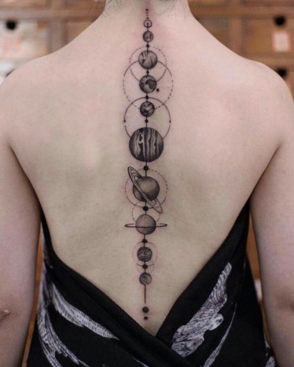 35 Solar System Tattoo Ideas For True Cosmic Lover