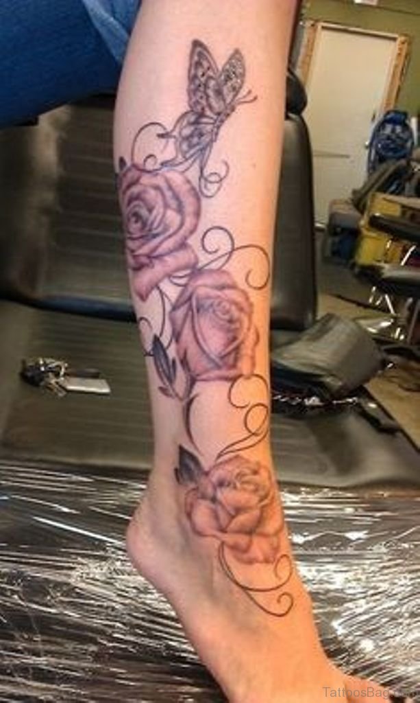 36 Fancy Rose Tattoos On Leg Tattoo Designs Tattoosbag Com