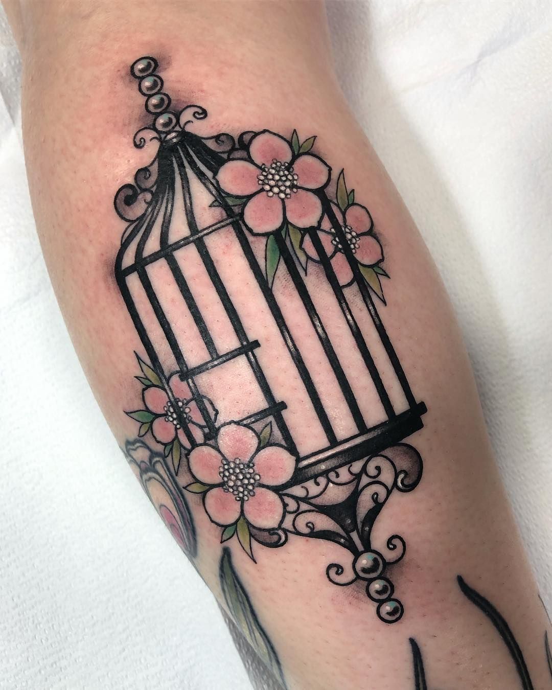 37 Bird Cage Tattoos Girls Ideas Cage Tattoos Tattoos Birdcage Tattoo