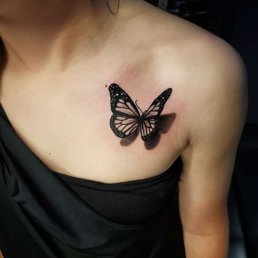 3D Butterfly Tattoo By Inkcaptain On Deviantart