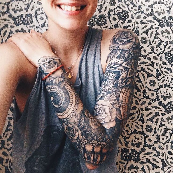 40 Attractive Sleeve Tattoo Ideas For Women In 2020