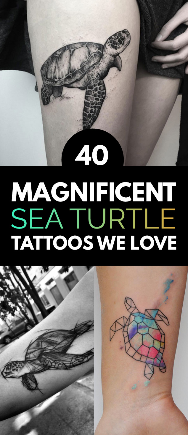 40 Magnificent Sea Turtle Tattoos We Love Tattooblend