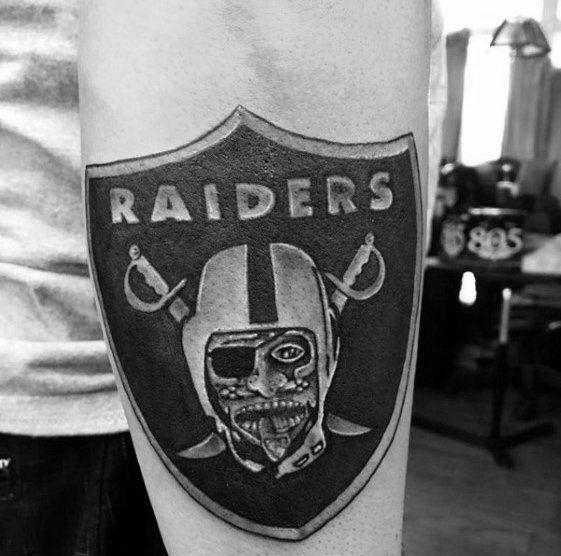 40 Oakland Raiders Tattoos For Men Football Ink Design Ideas