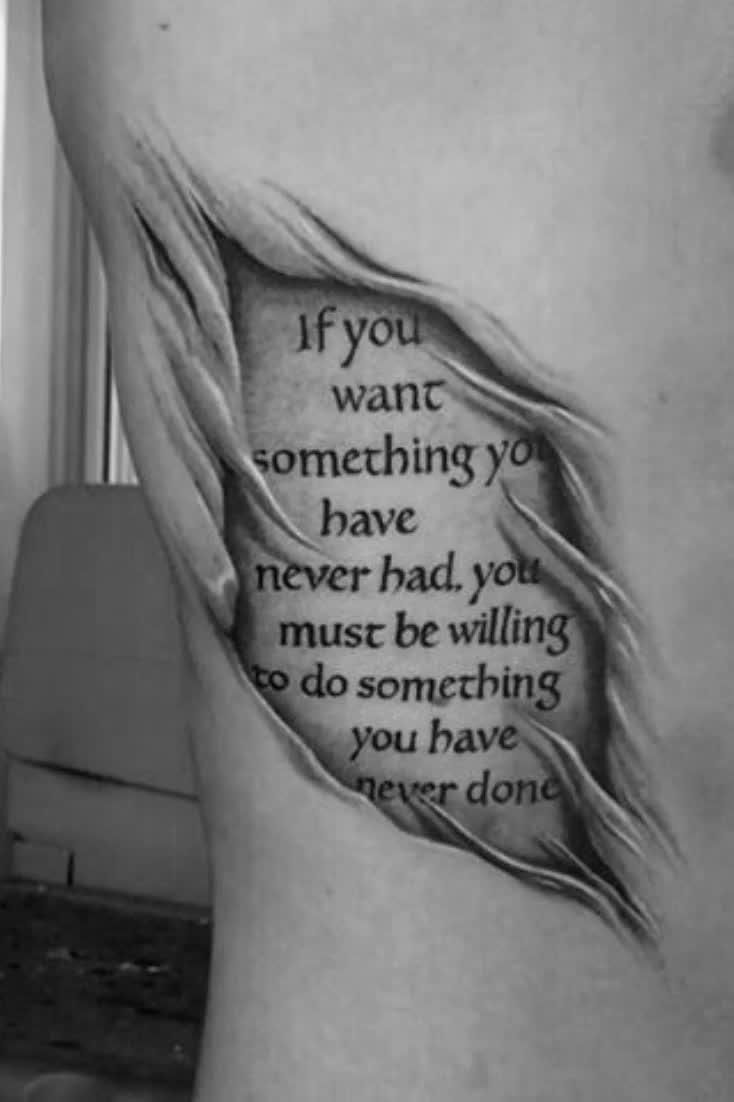 40 Rib Quote Tattoo Designs For Men Reminder Ink Ideas Artofit