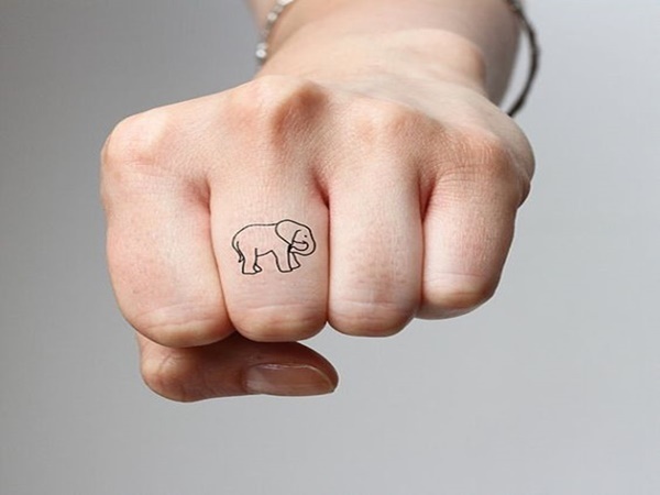 40 Significant And Tiny Elephant Tattoo Designs