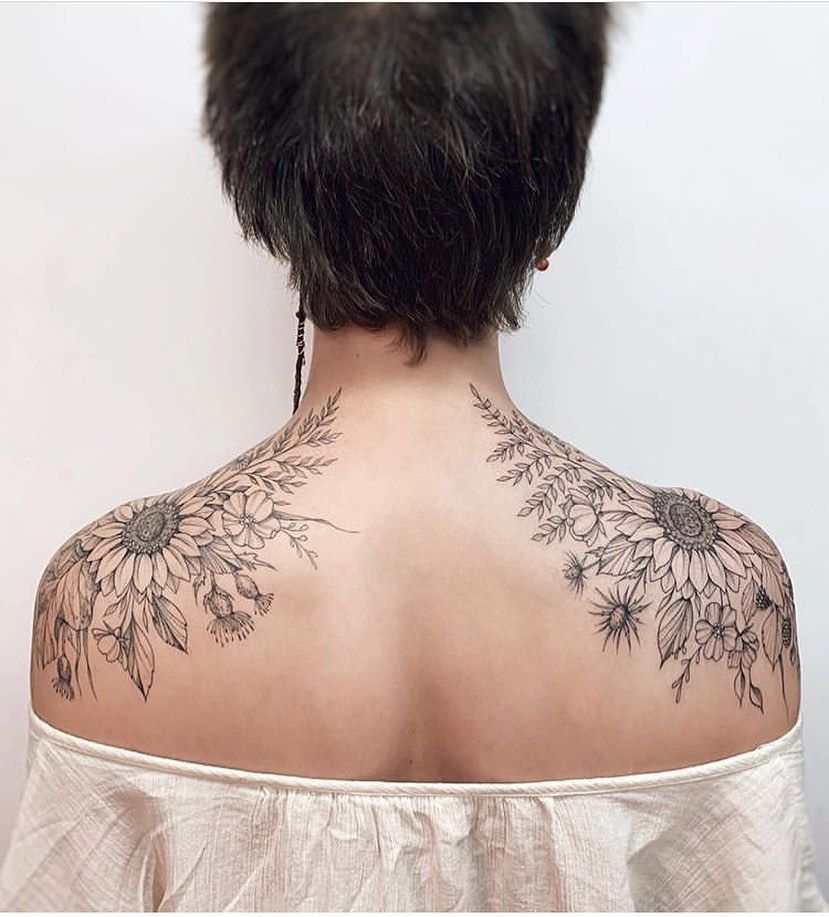 43 Stunning Feminine Front Shoulder Tattoos Ideas