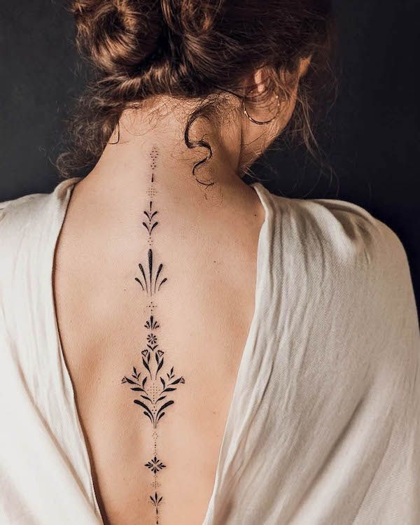 50 Back Spine Tattoos For Men And Women 2018 Tattoosboygirl