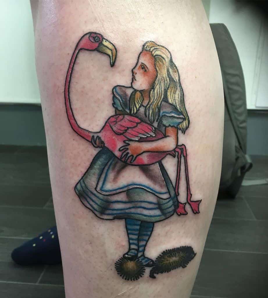 50 Beautiful Alice In Wonderland Tattoos Wonderland Tattoo Alice In