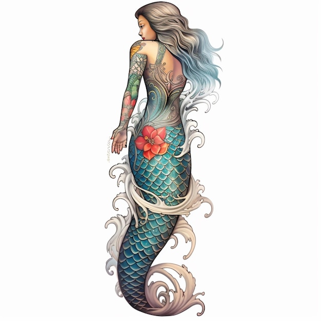 50 Beautiful And Cute Mermaid Tattoos Designs And Ideas