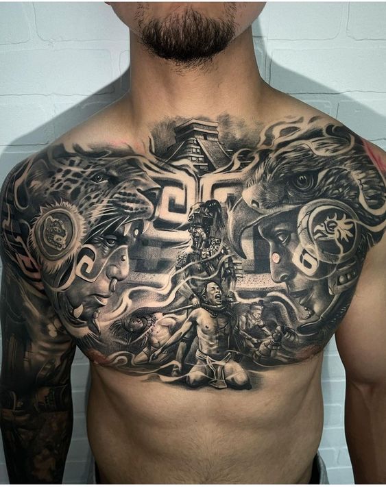 50 Best Zodiac Aztec Tattoos On Chest