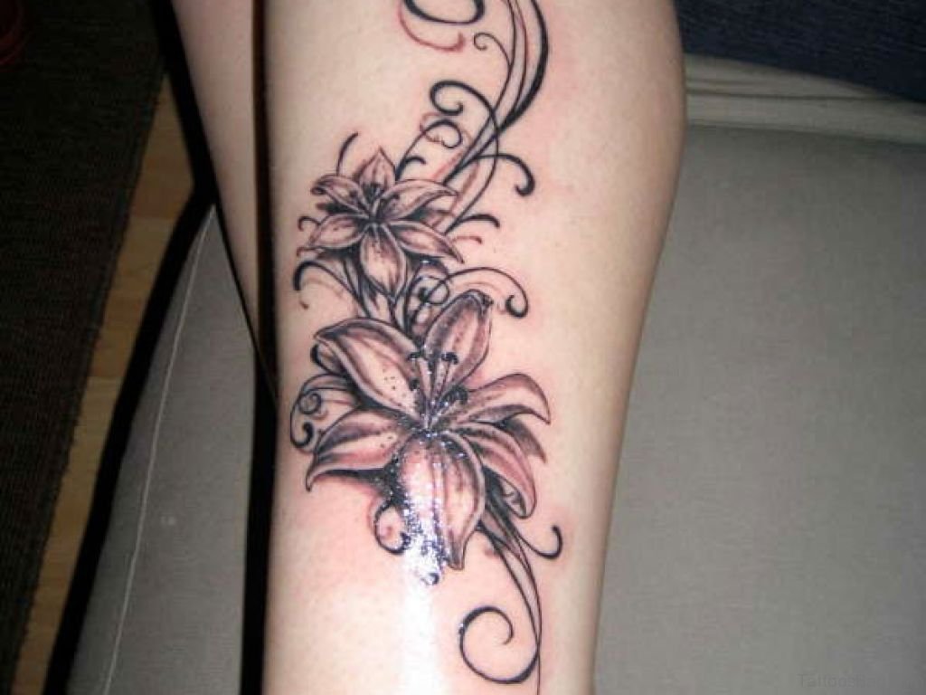 50 Elegant Flowers Tattoos On Leg Tattoo Designs